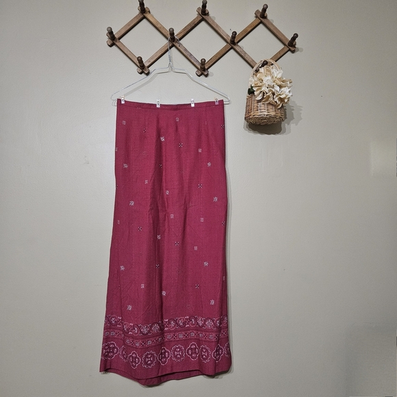 Vintage Red Alfred Dunner Skirt | Made In USA | Size 10 - Picture 1 of 6